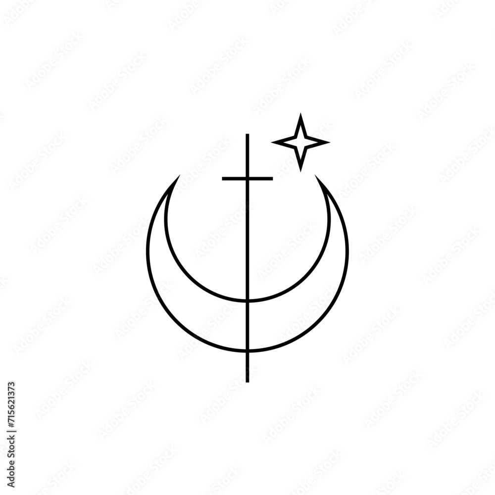 Vector month icon with star on white background. Icons for web, cards, backgrounds, prints or your other design. Vector month icon with star on white background. Icons for web, cards, backgrounds, prints or your other design.