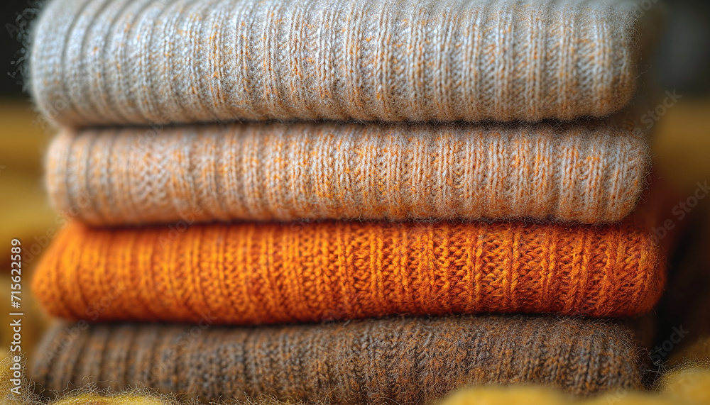 stack of women colorful sweatshirts, hoodies in pastel colors on a wooden table. Seasonal shopping, laundry, vacation concept. stack of women colorful sweatshirts, hoodies in pastel colors on a wooden table. Seasonal shopping, laundry, vacation concept.