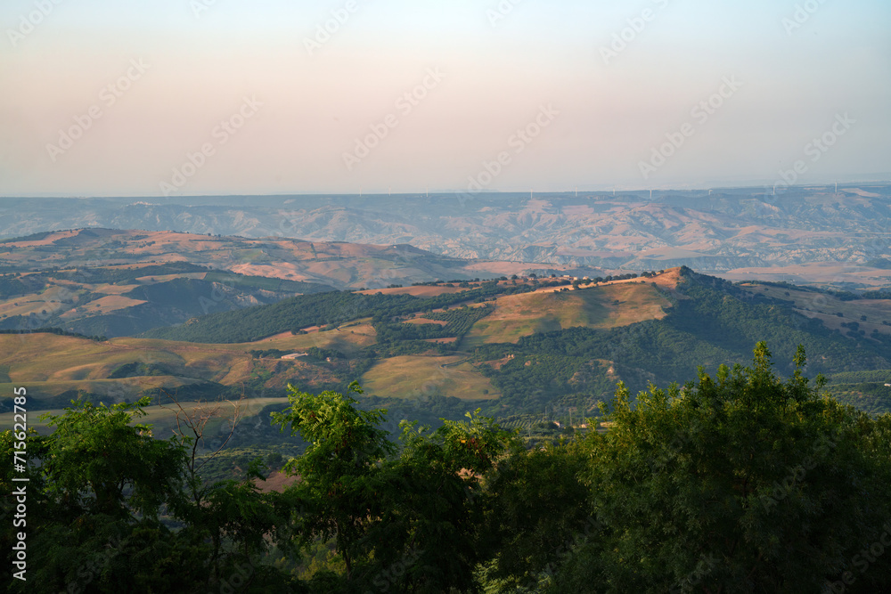 Mountain landscape from Stigliano, Basilicata, Italy Mountain landscape from Stigliano, Basilicata, Italy