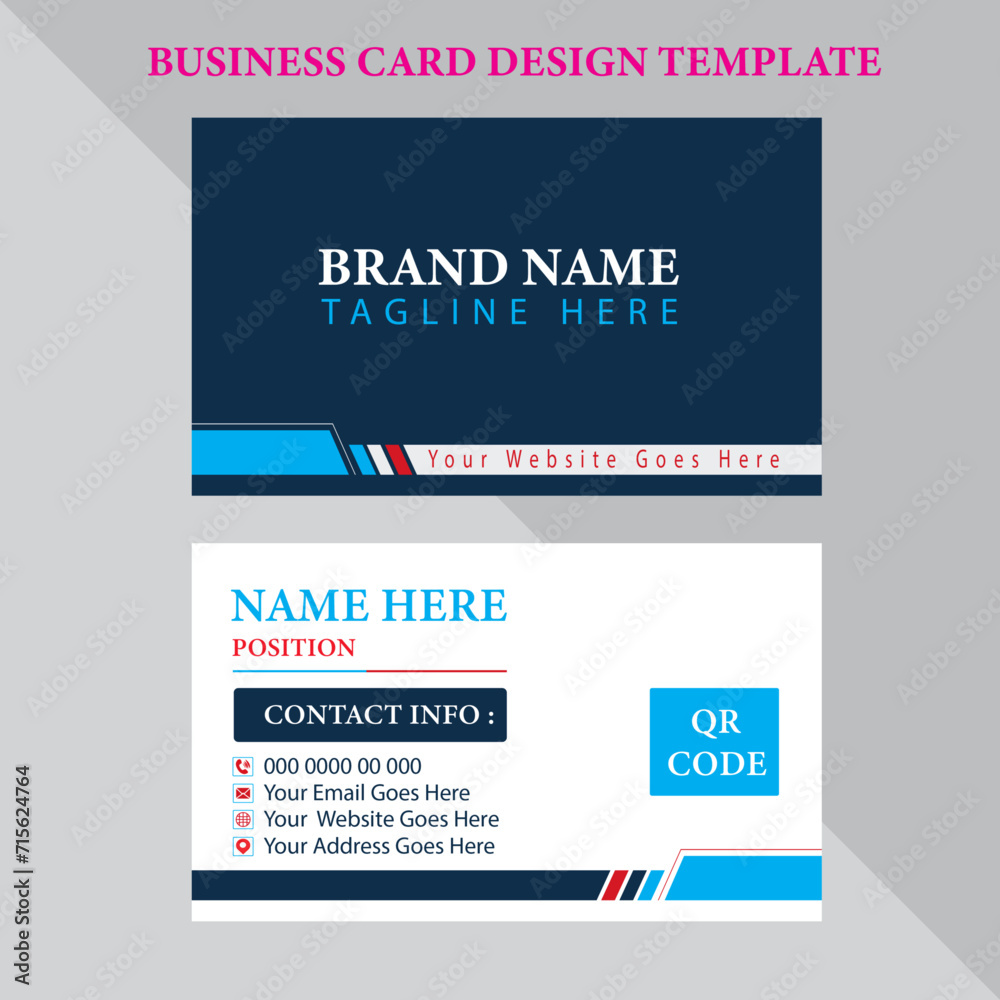 Beautiful eye catching Business card template design.