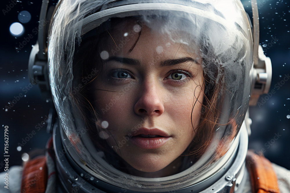Mankind exploring the space using astronaut protective suit Generative AI closeup futurism Mankind exploring the space using astronaut protective suit Generative AI closeup futurism