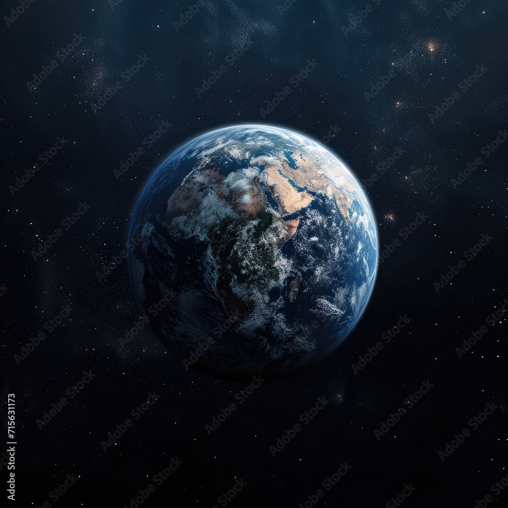 Obraz premium Earth is the third planet in the solar system
