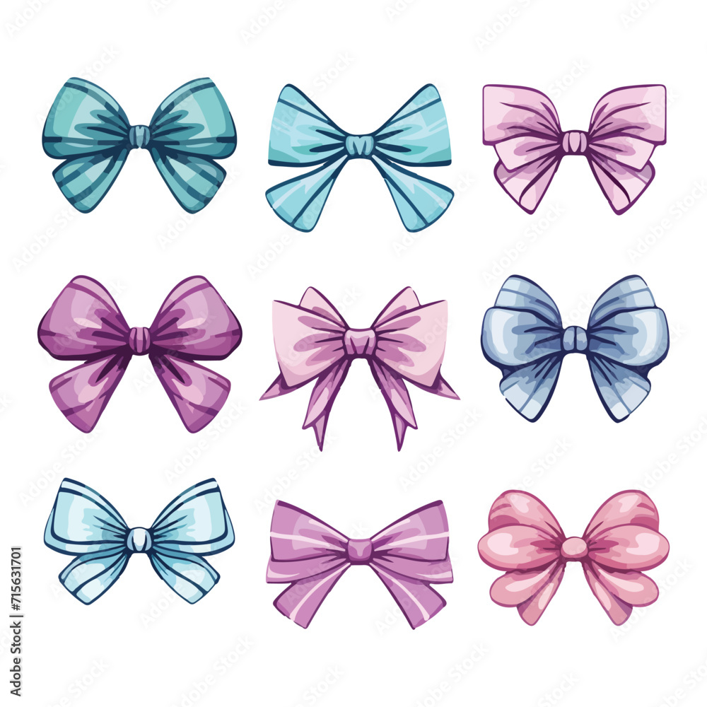 gift bow vector design illustration isolated on white background
