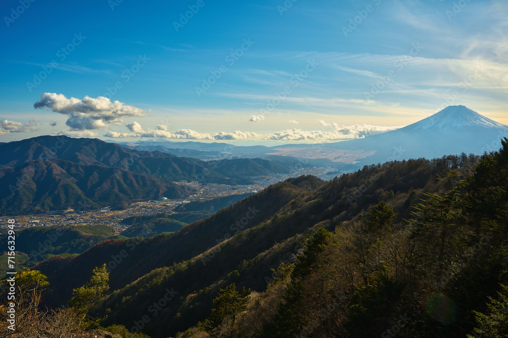三ツ峠山から見た富士山