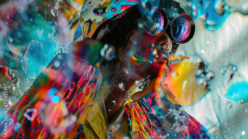 Photographer: Wielding a Magical Camera, Capturing Animated Moments That Unfold like Scenes from a Storybook, in a Rainbow Kaleidoscope of Colors.