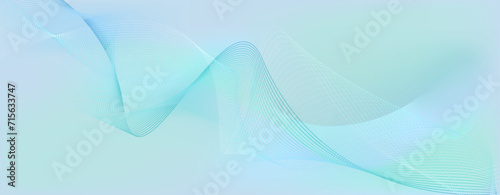 Background with a gradient in muted blue-green and lilac tones. Lines. Minimal wall art.
