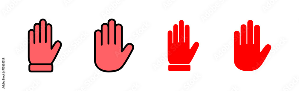 Hand icon set illustration. hand sign and symbol. hand gesture Hand icon set illustration. hand sign and symbol. hand gesture