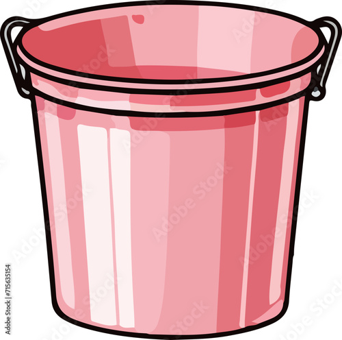 bucket vector design illustration isolated on transparent background
