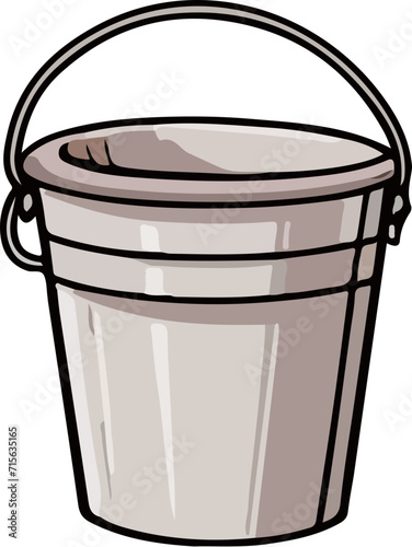 bucket vector design illustration isolated on transparent background
