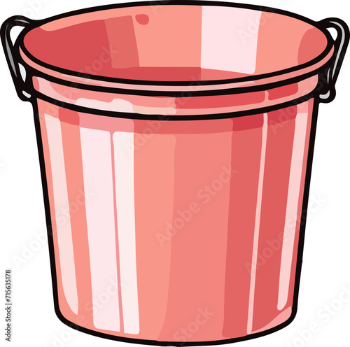 bucket vector design illustration isolated on transparent background
