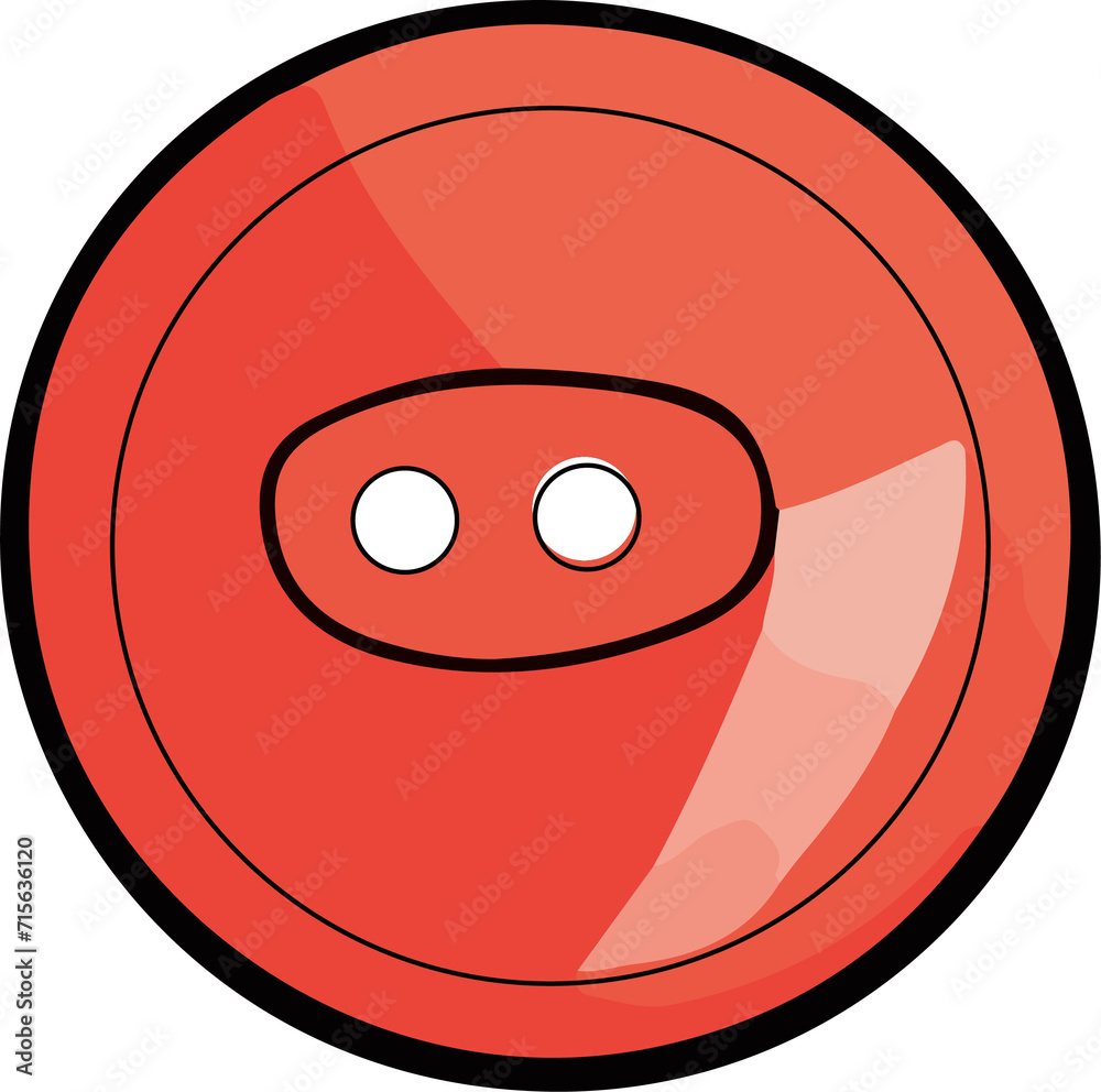 Fototapeta premium button design illustration isolated on transparent background 