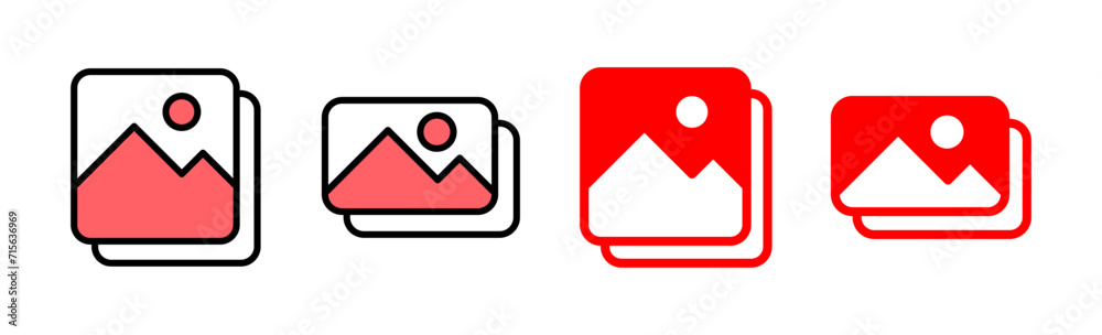 Picture icon set illustration. photo gallery sign and symbol. image icon Picture icon set illustration. photo gallery sign and symbol. image icon