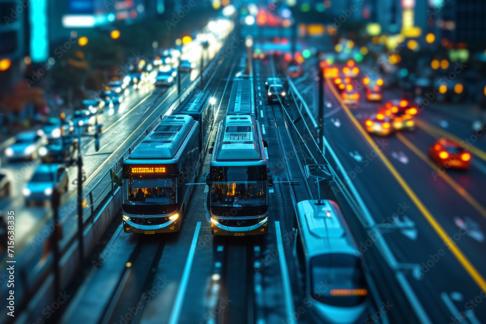 Fototapeta premium Transportation and technology concept.