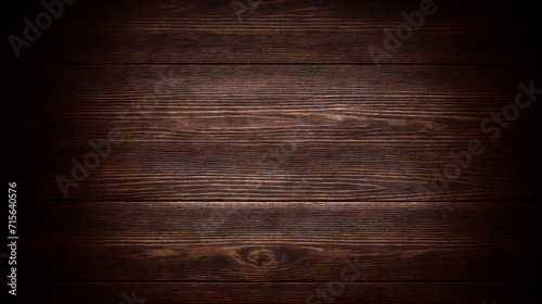 Surface of the old brown wood texture. Old dark textured wooden background. Top view.	