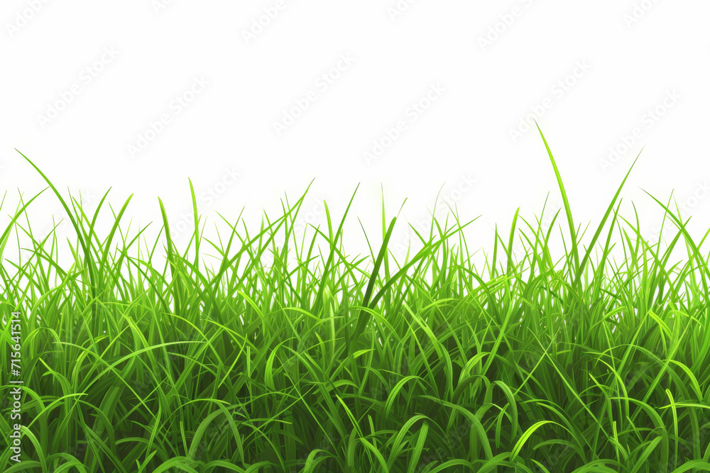 Fototapeta premium Grass on a white background