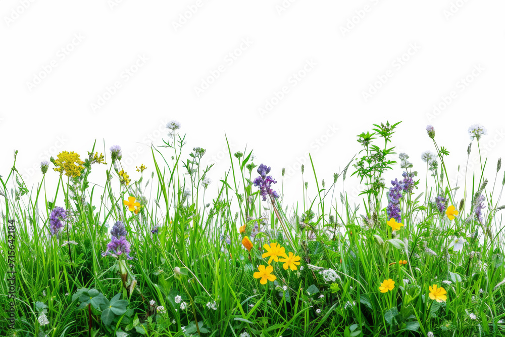 Fototapeta premium Purple wildflowers in spring.