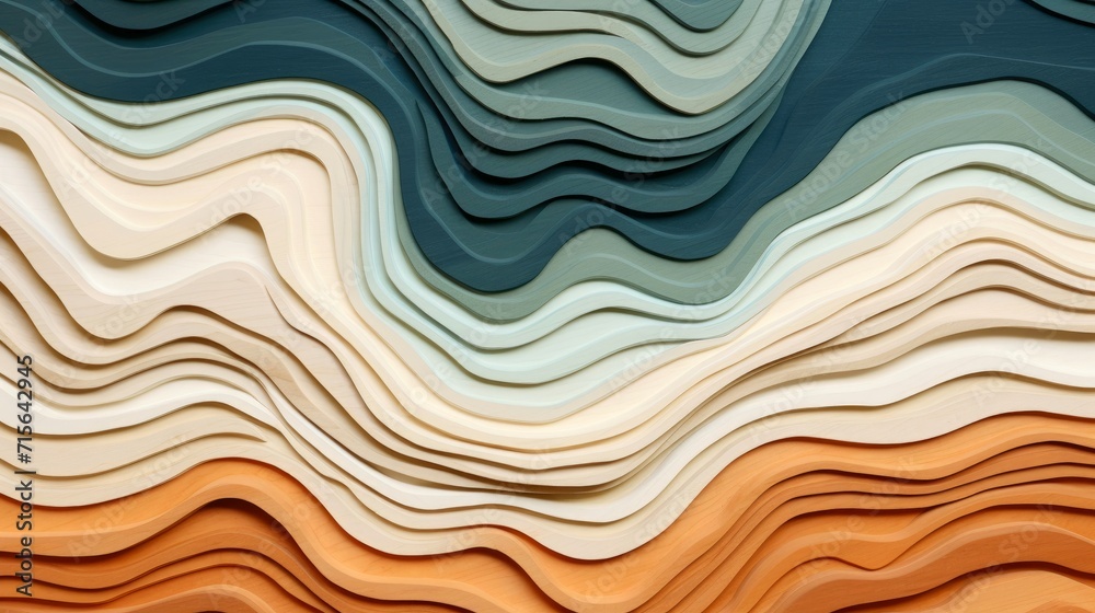 Fototapeta premium Close-up, wood marquetry wallpaper, abstract pattern background