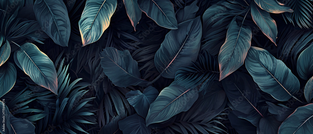Abstract black leaf texture forms tropical leaf background. Abstract black leaf texture forms tropical leaf background.