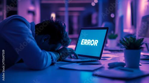 Stock photo Critical computer fatal error Computer Glitch Error Fatal Errors Website Crash Problem photo