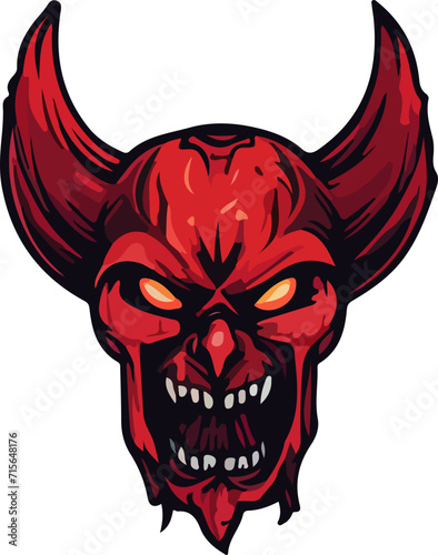 devil vector design illustration isolated on transparent background
