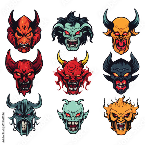 devil vector design illustration isolated on white background
