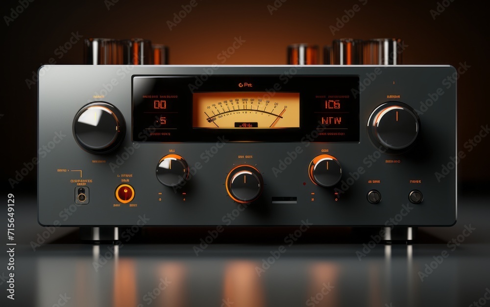 Fototapeta premium Modern High-Fidelity Audio Amplifier
