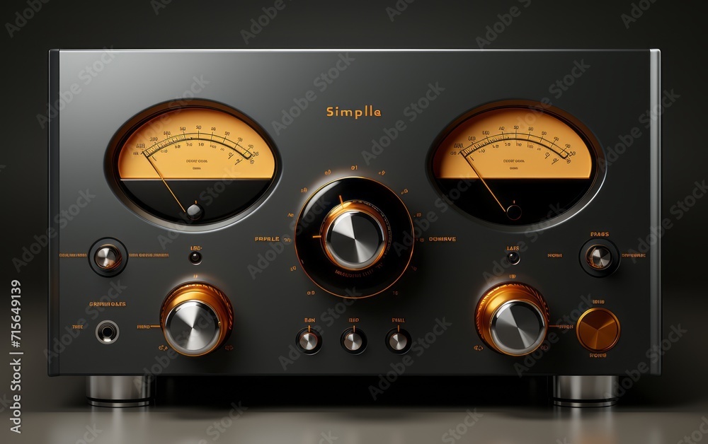 Obraz premium Modern High-Fidelity Audio Amplifier