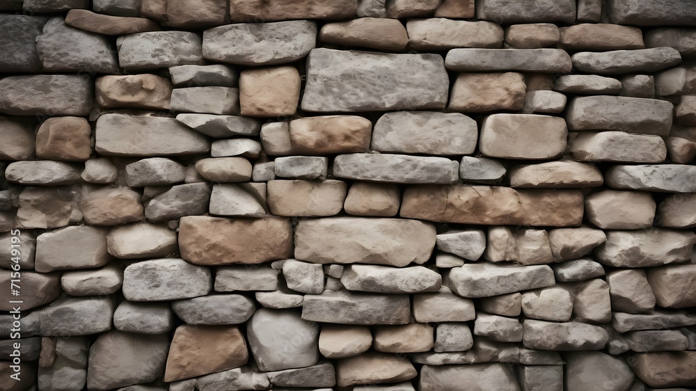 Stone wall background. Neutral flat stone wall texture closeup for design