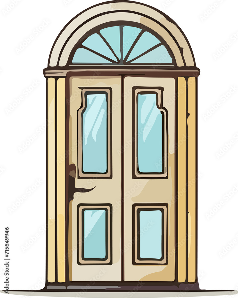 door vector design illustration isolated on transparent background door vector design illustration isolated on transparent background