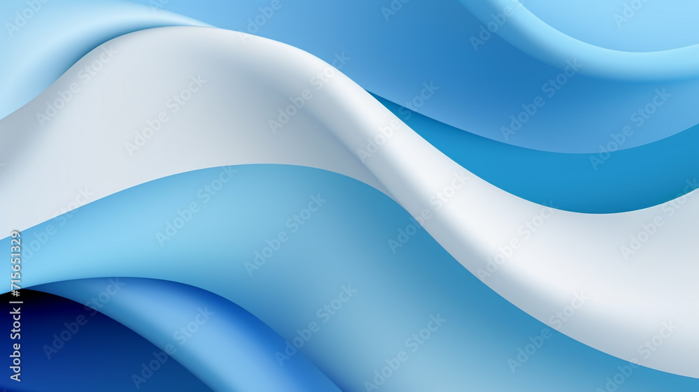 Abstract wavy shapes in colourful line curve motion graphic style