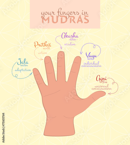 Fingers in Mudras Banner