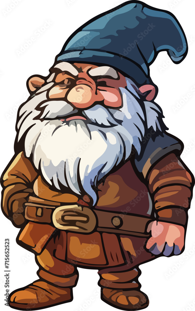 Naklejka premium dwarf vector design illustration isolated on transparent background 