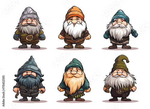dwarf vector design illustration isolated on white background
