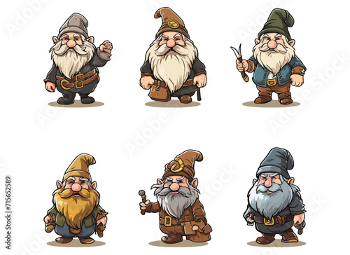 dwarf vector design illustration isolated on white background
