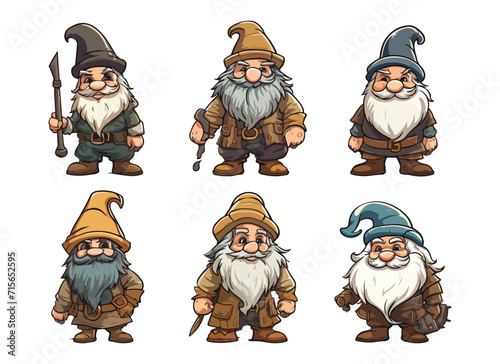 dwarf vector design illustration isolated on white background 