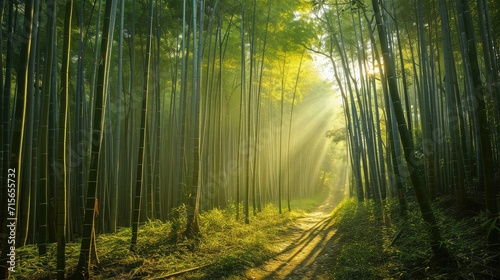 Bamboo forest in the morning © buraratn
