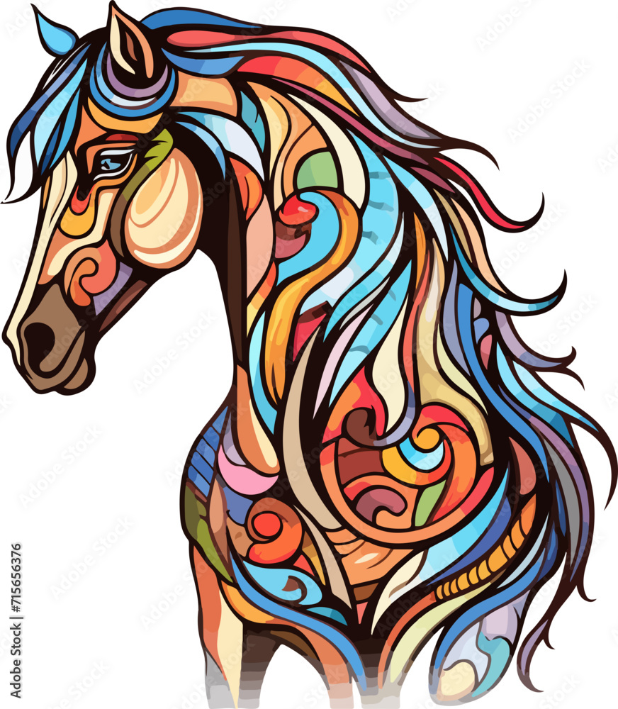 horse vector design illustration isolated on transparent background
