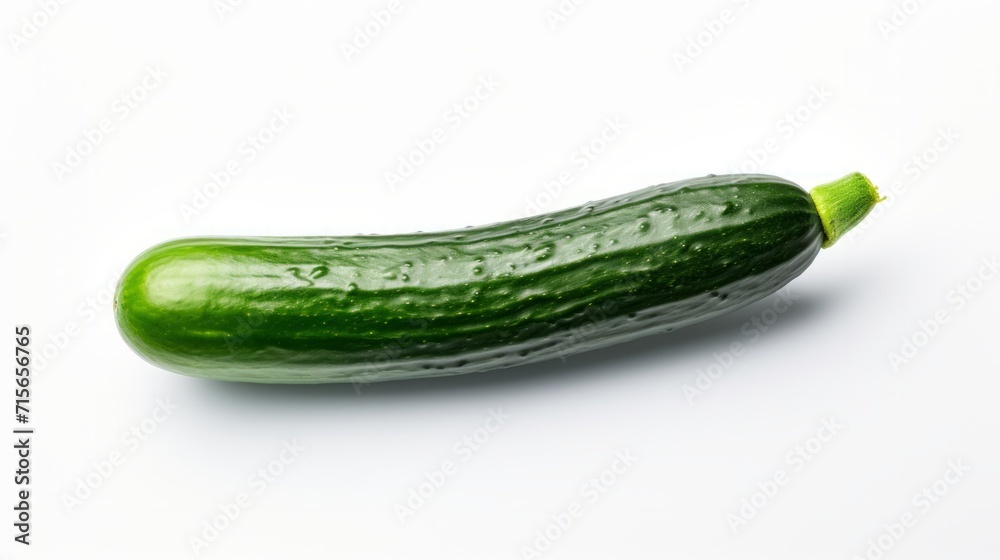 cucumber vegetable isolated on white background. Neural network AI generated art cucumber vegetable isolated on white background. Neural network AI generated art