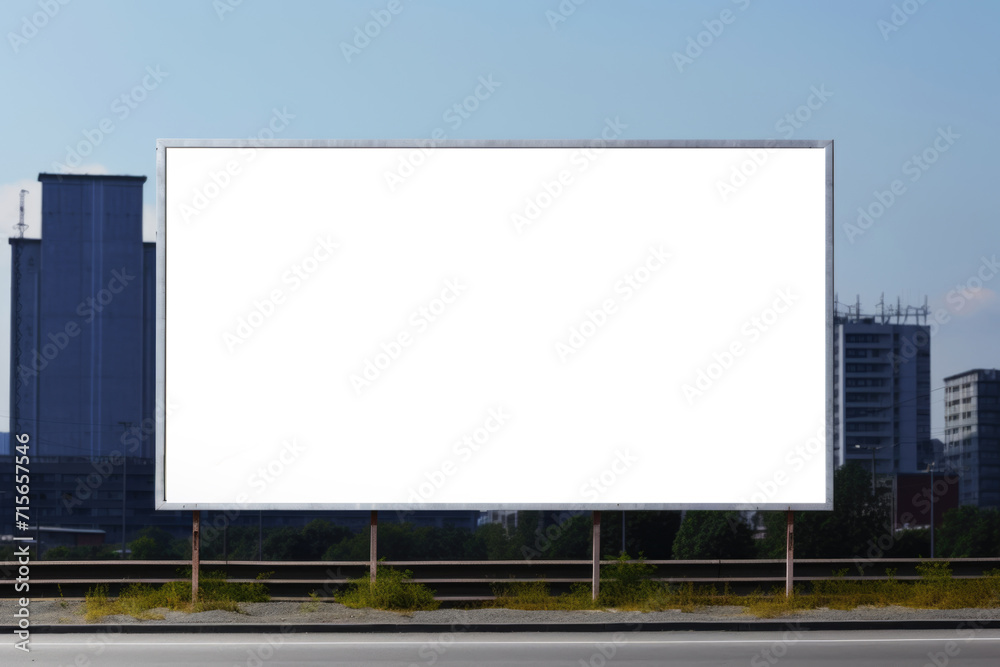 Billboard on a City Highway Billboard on a City Highway