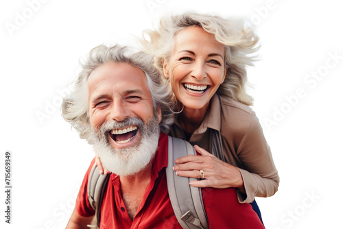 PNG picture of A romantic senior couple