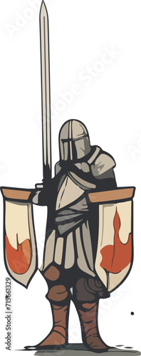 knight vector design illustration isolated on transparent background