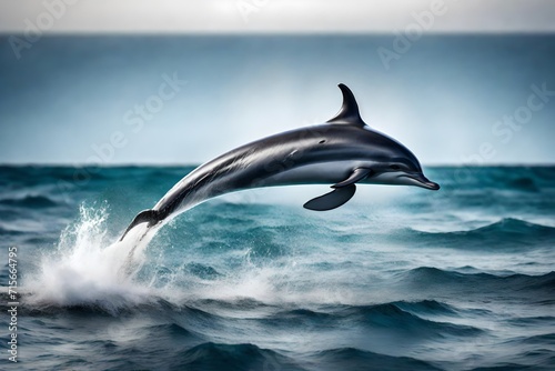 Graceful Symphony: Dolphins Dance with the Waves in Spectacular Leaps" "Dolphins' Aerial Ballet: Mesmerizing Jumps Illuminate the Ocean's Beauty"