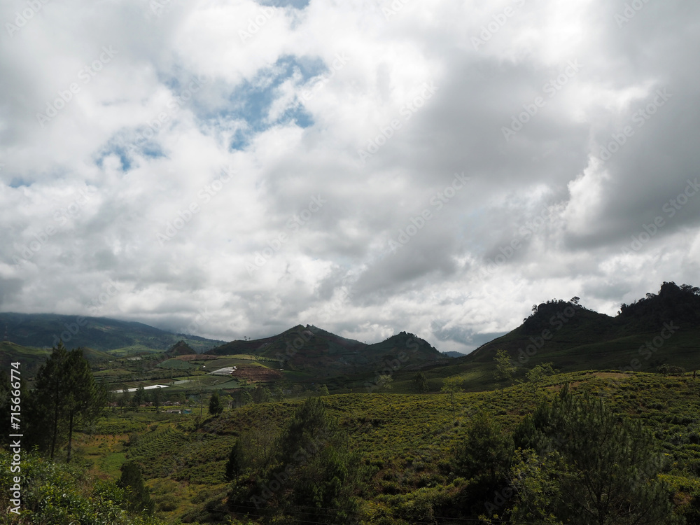 clouds over mountain