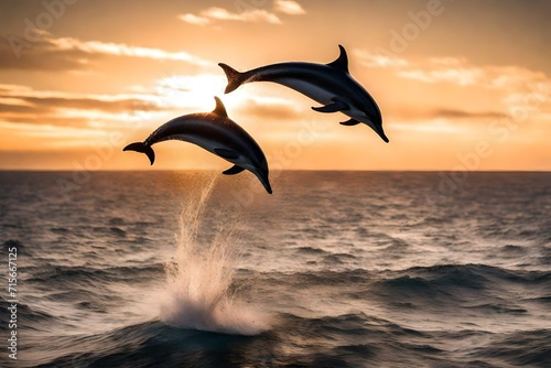 Graceful Symphony  Dolphins Dance with the Waves in Spectacular Leaps   Dolphins  Aerial Ballet  Mesmerizing Jumps Illuminate the Ocean s Beauty 
