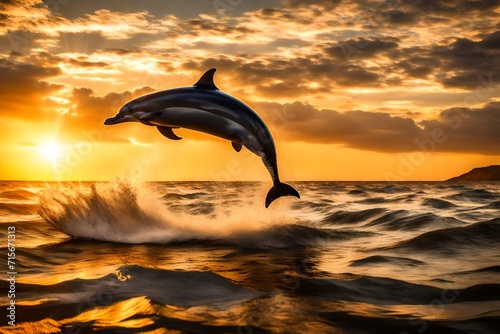 "Dolphin Ballet: Contributing to the Graceful Choreography as They Leap in the Waters. Dive into the Harmony of Their Majestic Jumps!