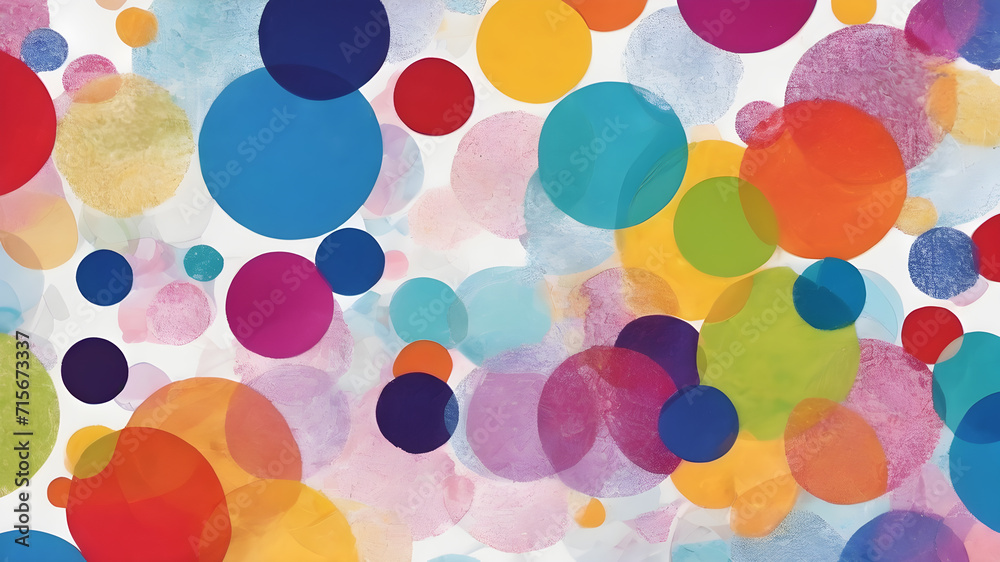 Hand drawn geometric seamless Round circular dot polka dot pattern. doodle. AI generated image, ai Hand drawn geometric seamless Round circular dot polka dot pattern. doodle. AI generated image, ai