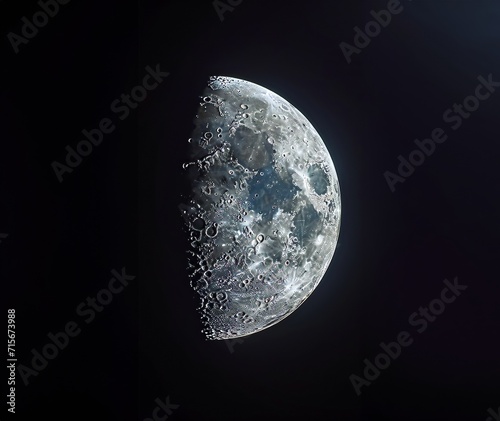 Generative AI image of the moon