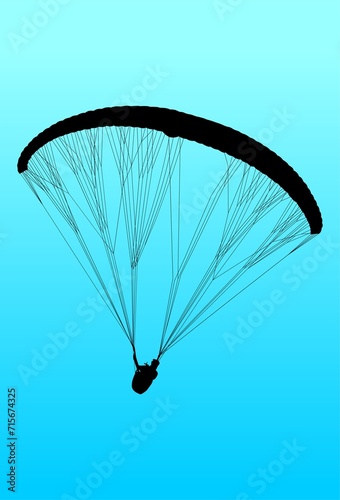 paracaidas, vector, parapente, figuras, entrenamiento, pegatina, salto en paracaidas, paracaidistas