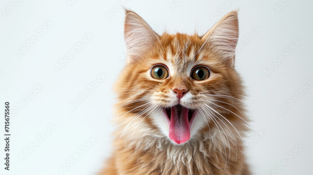 red cat portrait, pet care with copy space for text red cat portrait, pet care with copy space for text