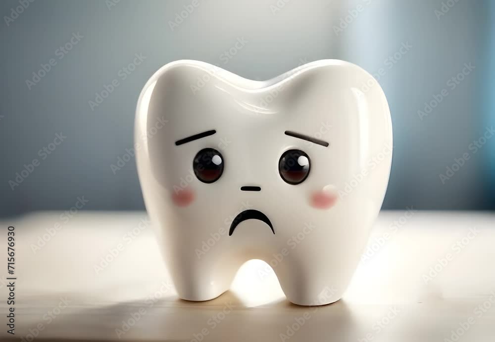 Sad Tooth Character Sad Tooth Character